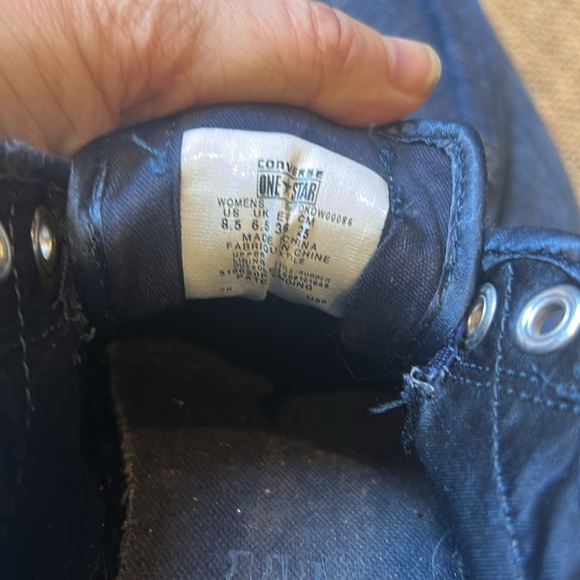 Converse All Star Blue Sequin low Top Sneaker tennis shoes size 8.5 - Picture 11 of 11